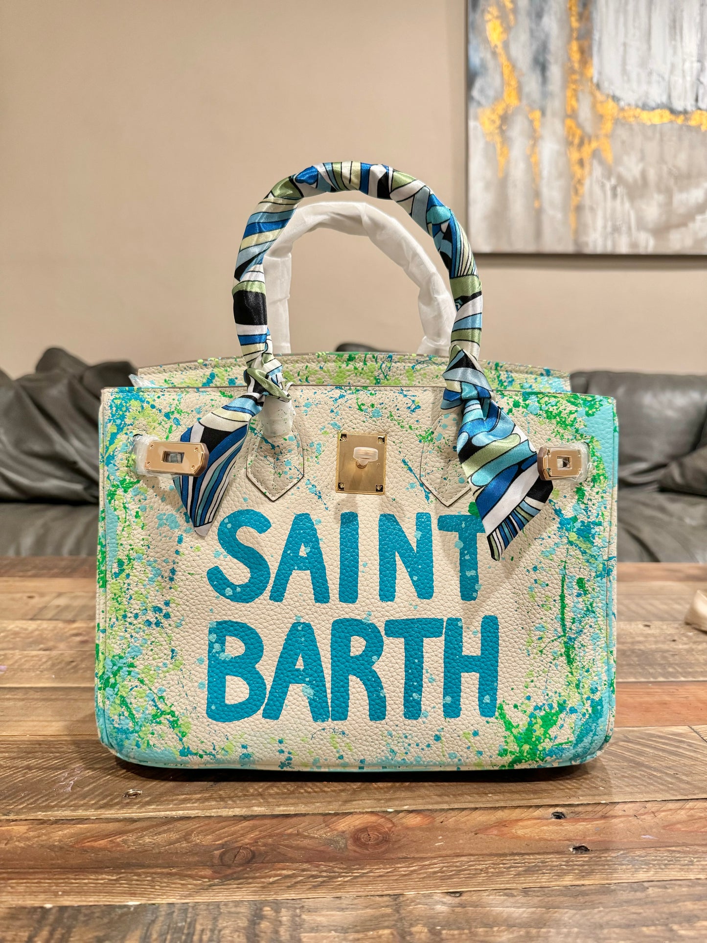 Designer inspired hand painted Bags