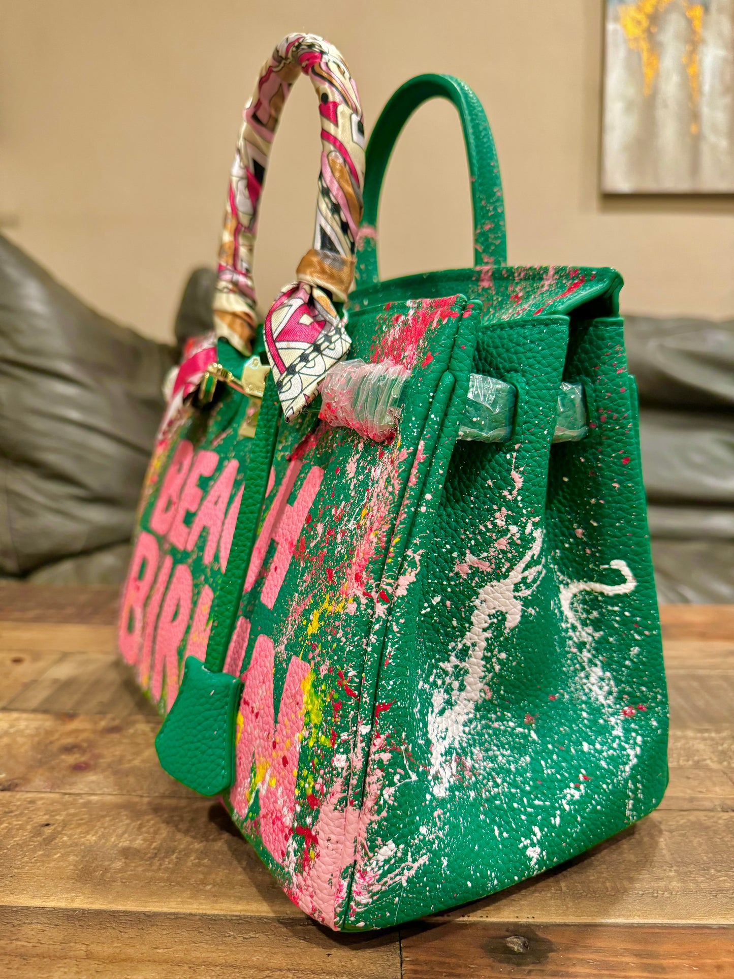 Designer inspired hand painted Bags