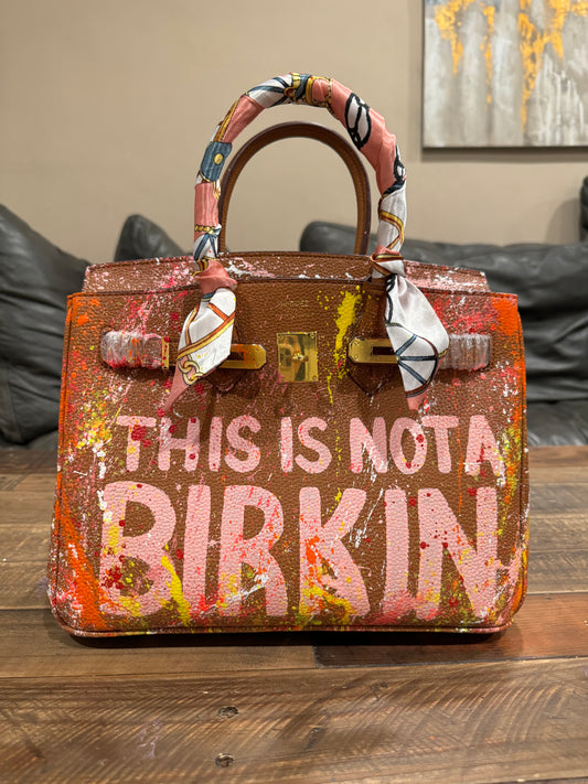 Designer inspired hand painted Bags