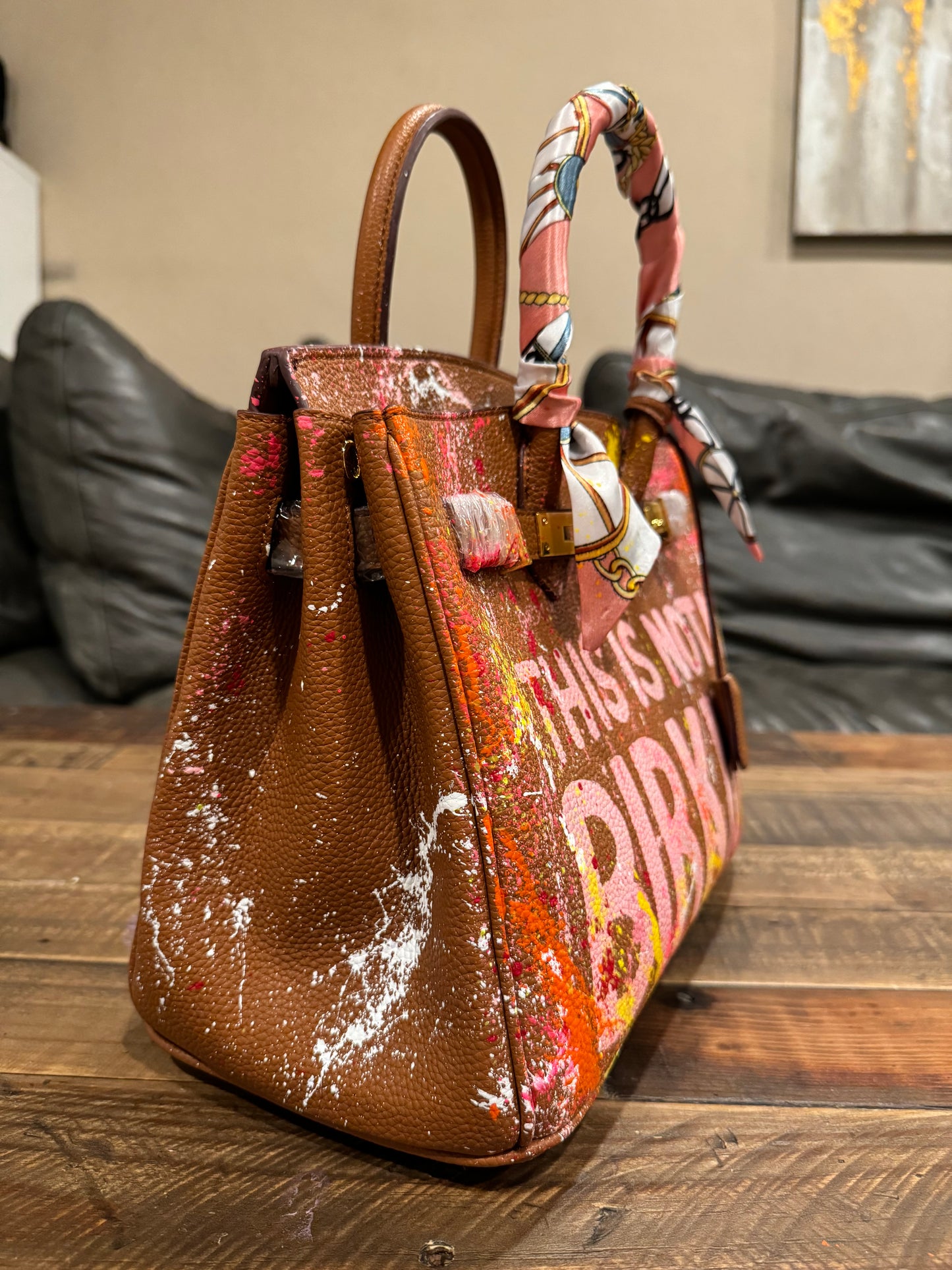 Designer inspired hand painted Bags