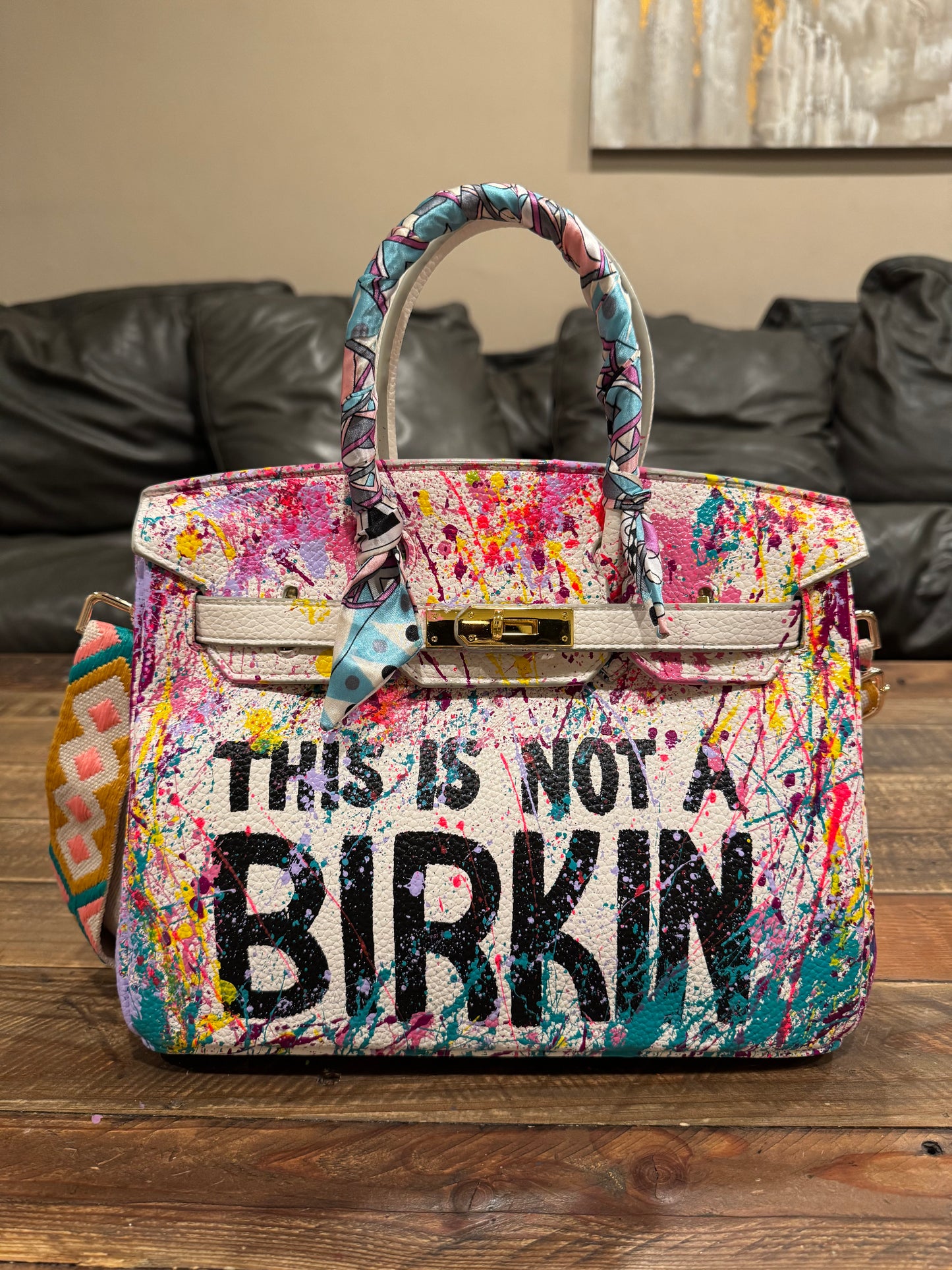 Designer inspired hand painted Bags