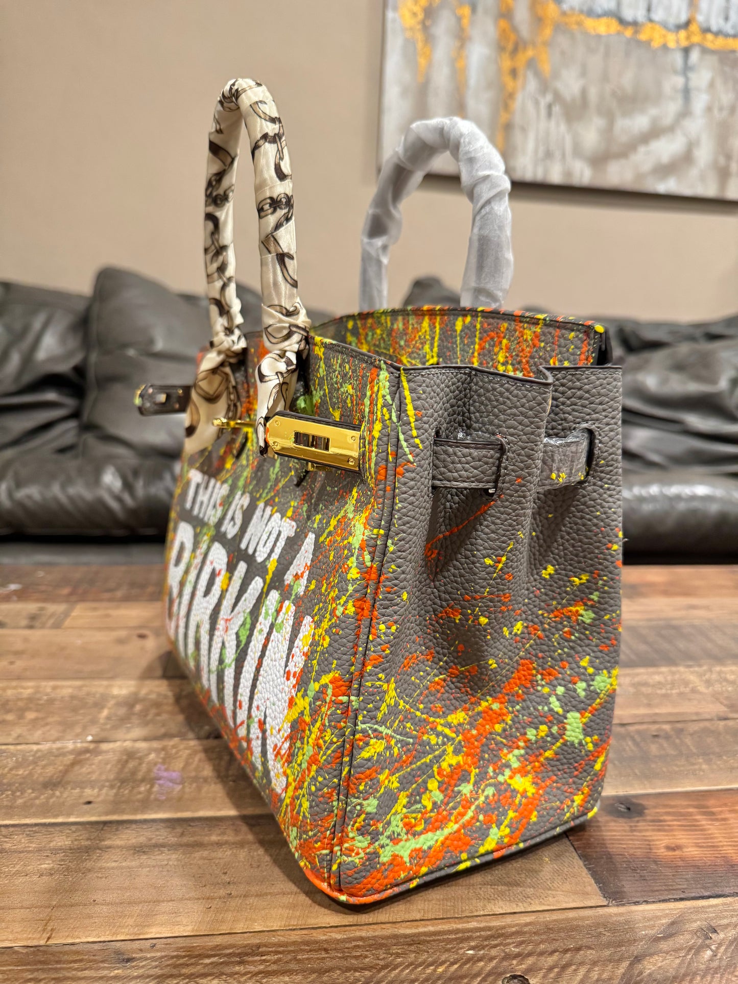 Designer inspired hand painted Bags