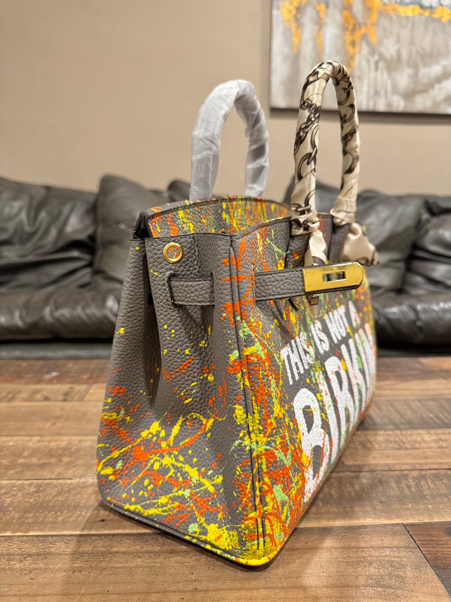 Designer inspired hand painted Bags