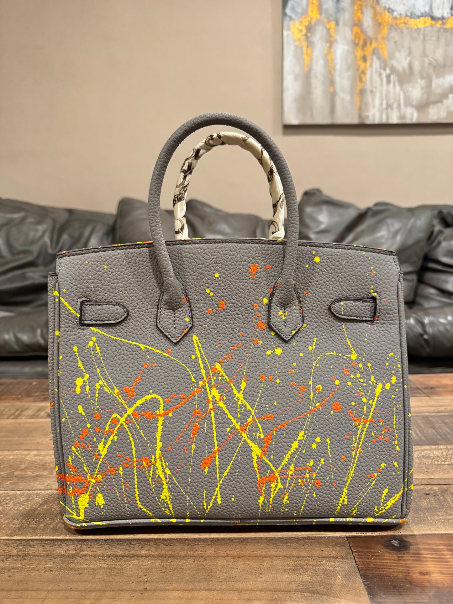 Designer inspired hand painted Bags