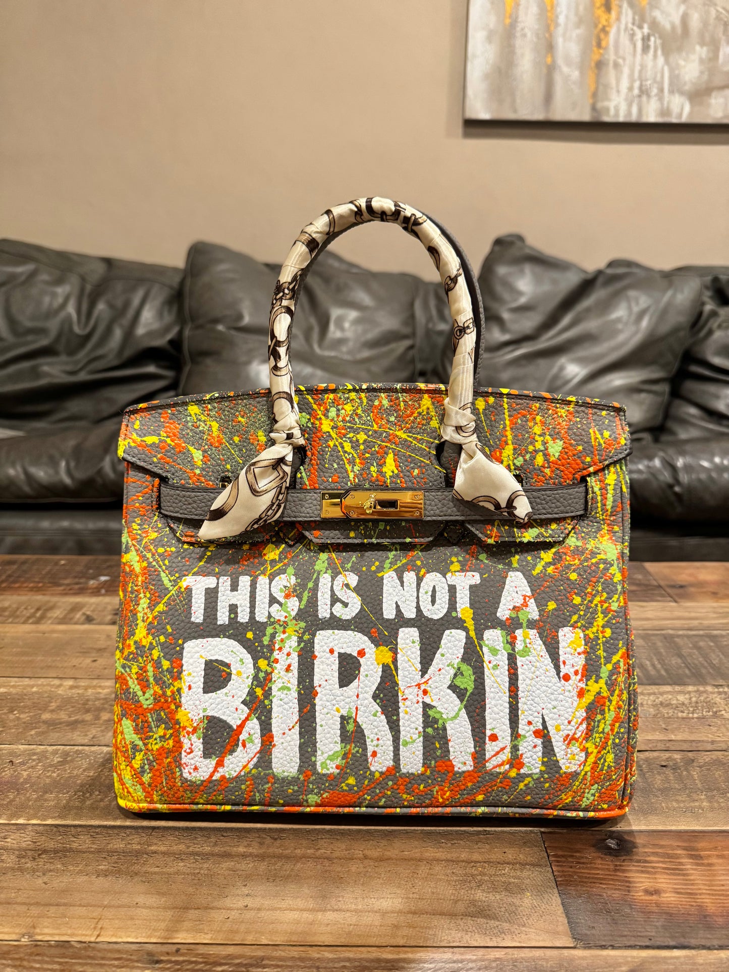 Designer inspired hand painted Bags